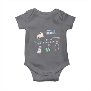 I Still Wish for You Lucky Rabbit 1111 Stars Clover Signs Baby Onesie TS11 Charcoal Print Your Wear