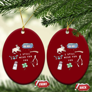 I Still Wish for You Lucky Rabbit 1111 Stars Clover Signs Ceramic Ornament TS11 Print Your Wear