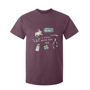 I Still Wish for You Lucky Rabbit 1111 Stars Clover Signs T Shirt For Kid TS11 Maroon Print Your Wear