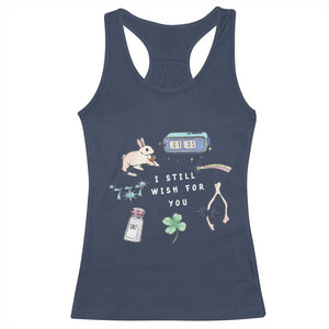 I Still Wish for You Lucky Rabbit 1111 Stars Clover Signs Racerback Tank Top TS11 Navy Print Your Wear