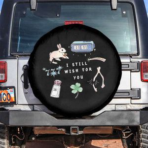 I Still Wish for You Lucky Rabbit 1111 Stars Clover Signs Spare Tire Cover TS11 No hole Black Print Your Wear