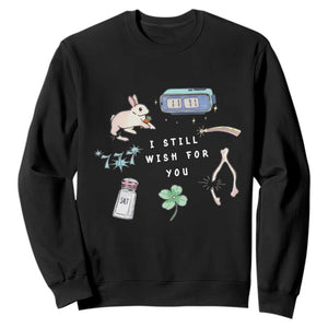 I Still Wish for You Lucky Rabbit 1111 Stars Clover Signs Sweatshirt TS11 Black Print Your Wear