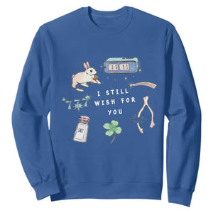I Still Wish for You Lucky Rabbit 1111 Stars Clover Signs Sweatshirt TS11 Royal Blue Print Your Wear