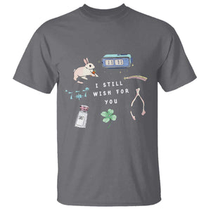 I Still Wish for You Lucky Rabbit 1111 Stars Clover Signs T Shirt TS11 Charcoal Print Your Wear