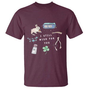 I Still Wish for You Lucky Rabbit 1111 Stars Clover Signs T Shirt TS11 Maroon Print Your Wear