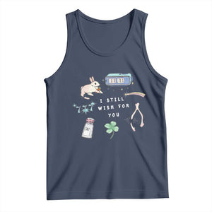 I Still Wish for You Lucky Rabbit 1111 Stars Clover Signs Tank Top TS11 Navy Print Your Wear