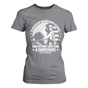 Stokely Carmichael Quote T Shirt For Women In Order For Nonviolence To Work Your Opponent Must Have A Conscience TS11 Charcoal Print Your Wear