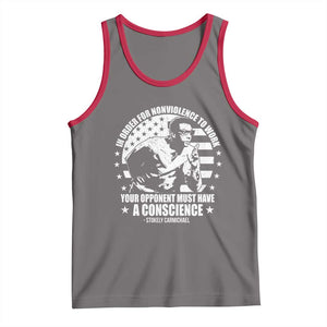 Stokely Carmichael Quote Tank Top In Order For Nonviolence To Work Your Opponent Must Have A Conscience TS11 Deep Heather Red Print Your Wear