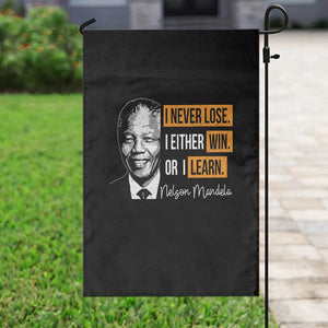 Nelson Mandela Quote Garden Flag I Never Lose I Either Win Or I Learn TS11 Print Your Wear