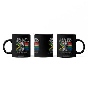 Nelson Mandela Quote Coffee Mug I Never Lose I Either Win Or I Learn Vintage South African Flag TS11 Print Your Wear