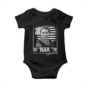 Rosa Parks Nah Quote Baby Onesie Black Movement Protest American Flag TS11 Black Print Your Wear