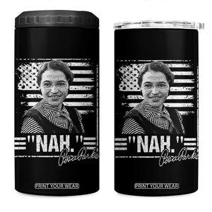 Rosa Parks Nah Quote 4 in 1 Can Cooler Tumbler Black Movement Protest American Flag TS11 One Size: 16 oz Black Print Your Wear