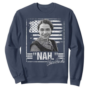 Rosa Parks Nah Quote Sweatshirt Black Movement Protest American Flag TS11 Navy Print Your Wear