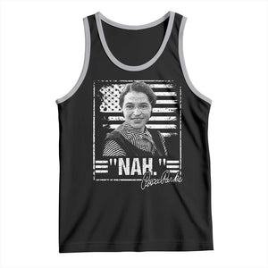 Rosa Parks Nah Quote Tank Top Black Movement Protest American Flag TS11 Black Athletic Heather Print Your Wear