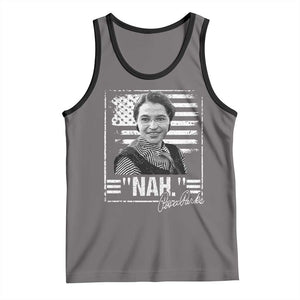 Rosa Parks Nah Quote Tank Top Black Movement Protest American Flag TS11 Deep Heather Black Print Your Wear