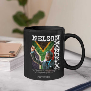 Nelson Mandela Quote Coffee Mug Real Leaders Must Be Ready To Sacrifice All For The Freedom TS11 Print Your Wear
