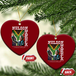 Nelson Mandela Quote Ceramic Ornament Real Leaders Must Be Ready To Sacrifice All For The Freedom TS11 Print Your Wear