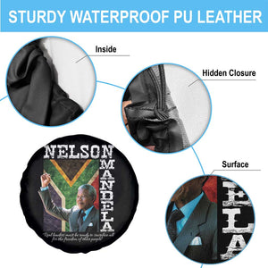 Nelson Mandela Quote Spare Tire Cover Real Leaders Must Be Ready To Sacrifice All For The Freedom TS11 Print Your Wear