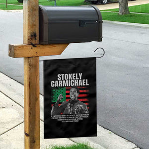 Stokely Carmichael Quote Garden Flag Racism Is Not A Question Of Attitude It's A Question Of Power TS11 Print Your Wear
