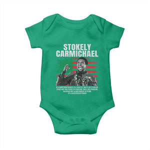 Stokely Carmichael Quote Baby Onesie Racism Is Not A Question Of Attitude It's A Question Of Power TS11 Irish Green Print Your Wear
