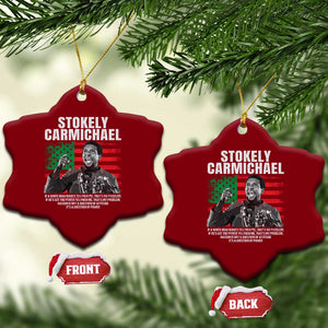 Stokely Carmichael Quote Ceramic Ornament Racism Is Not A Question Of Attitude It's A Question Of Power TS11 Print Your Wear