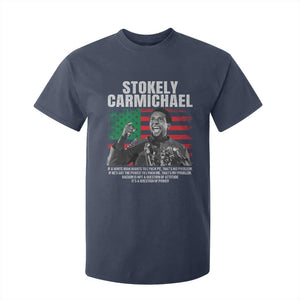 Stokely Carmichael Quote T Shirt For Kid Racism Is Not A Question Of Attitude It's A Question Of Power TS11 Navy Print Your Wear