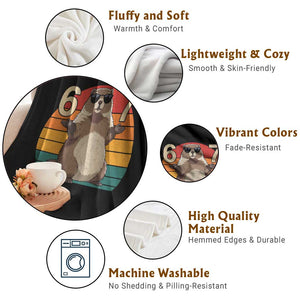 Funny Groundhog 67 Throw Blanket Six Seven Meme Retro Vintage Woodchuck Day TS11 Print Your Wear