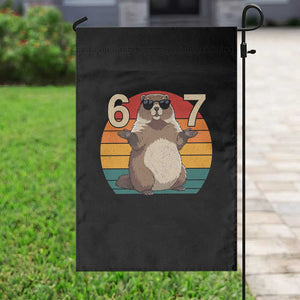 Funny Groundhog 67 Garden Flag Six Seven Meme Retro Vintage Woodchuck Day TS11 Print Your Wear