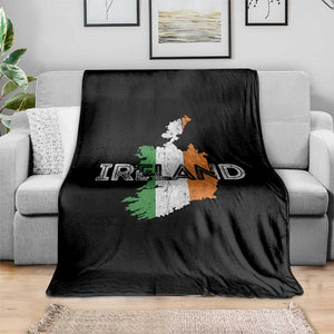 Vintage Irish Map Ireland Pride Souvenir Throw Blanket TS11 Print Your Wear