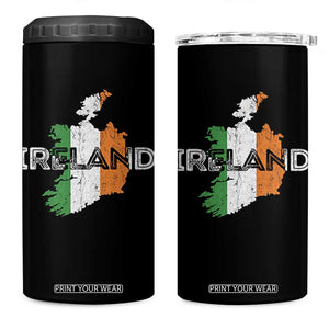 Vintage Irish Map Ireland Pride Souvenir 4 in 1 Can Cooler Tumbler TS11 One Size: 16 oz Black Print Your Wear