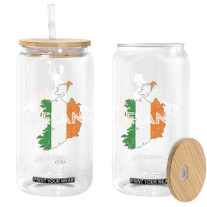Vintage Irish Map Ireland Pride Souvenir Glass Can TS11 Print Your Wear