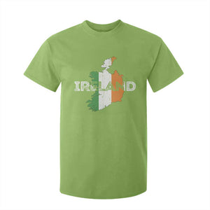 Vintage Irish Map Ireland Pride Souvenir T Shirt For Kid TS11 Lime Print Your Wear