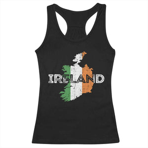 Vintage Irish Map Ireland Pride Souvenir Racerback Tank Top TS11 Black Print Your Wear