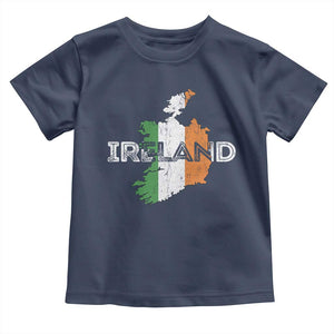 Vintage Irish Map Ireland Pride Souvenir Toddler T Shirt TS11 Navy Print Your Wear