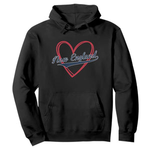 New England Vintage Red Heart Sport Fan Game Day Hoodie TS11 Black Print Your Wear