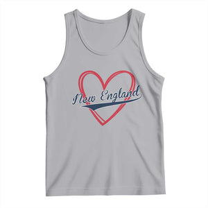 New England Vintage Red Heart Sport Fan Game Day Tank Top TS11 Athletic Heather Print Your Wear