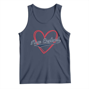New England Vintage Red Heart Sport Fan Game Day Tank Top TS11 Navy Print Your Wear
