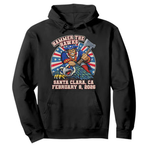 Funny Football Rivarly Hoodie Hammer The Hawk New England Minutemen Championship TS11 Black Print Your Wear