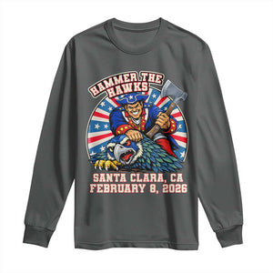 Funny Football Rivarly Long Sleeve Shirt Hammer The Hawk New England Minutemen Championship TS11 Dark Heather Print Your Wear