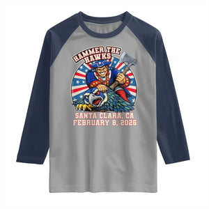 Funny Football Rivarly Raglan Shirt Hammer The Hawk New England Minutemen Championship TS11 Sport Gray Navy Print Your Wear