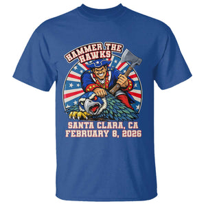 Funny Football Rivarly T Shirt Hammer The Hawk New England Minutemen Championship TS11 Royal Blue Print Your Wear