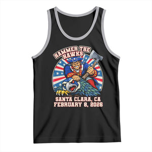 Funny Football Rivarly Tank Top Hammer The Hawk New England Minutemen Championship TS11 Black Athletic Heather Print Your Wear