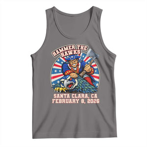 Funny Football Rivarly Tank Top Hammer The Hawk New England Minutemen Championship TS11 Deep Heather Print Your Wear