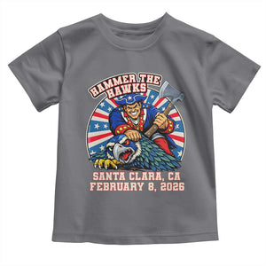 Funny Football Rivarly Toddler T Shirt Hammer The Hawk New England Minutemen Championship TS11 Charcoal Print Your Wear