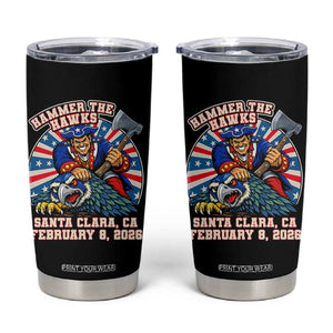 Funny Football Rivarly Tumbler Cup Hammer The Hawk New England Minutemen Championship TS11 Black Print Your Wear