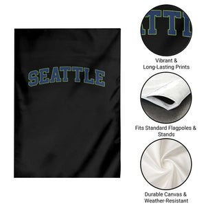 Seattle Fan Garden Flag Vintage Athletic Sports City Game Day TS11 Print Your Wear