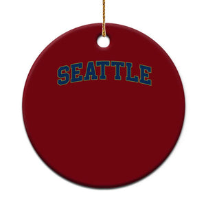 Seattle Fan Ceramic Ornament Vintage Athletic Sports City Game Day TS11 1pc Red Print Your Wear