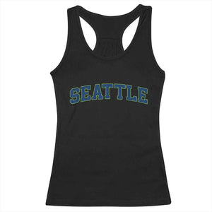 Seattle Fan Racerback Tank Top Vintage Athletic Sports City Game Day TS11 Black Print Your Wear