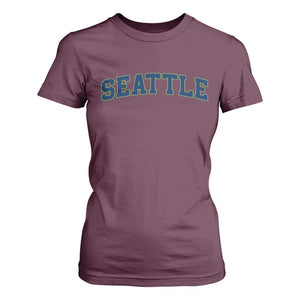Seattle Fan T Shirt For Women Vintage Athletic Sports City Game Day TS11 Maroon Print Your Wear