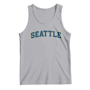 Seattle Fan Tank Top Vintage Athletic Sports City Game Day TS11 Athletic Heather Print Your Wear